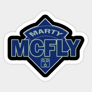 Marty McFly - Doctor Who Style Logo Sticker